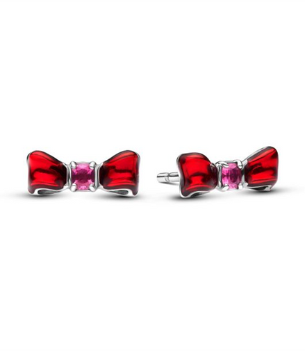 Pandora Disney Snow White Bow Stud Earrings