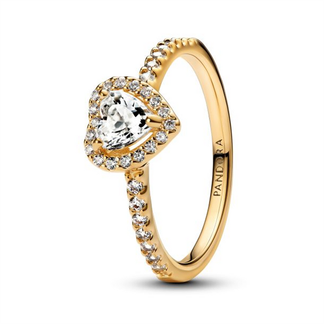 Pandora Timeless Elevated Heart Ring Size 9