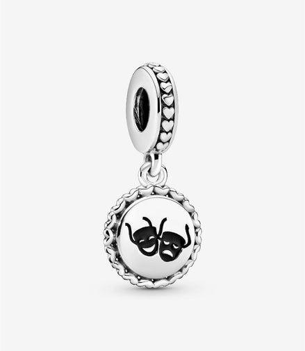 Pandora Moments Theatre Masks Dangle Charm