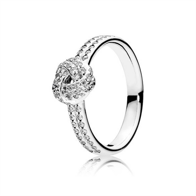 Pandora Timeless Shimmering Knot Ring Size 4.5