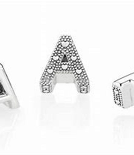 Pandora Moments Letter A Alphabet Charm