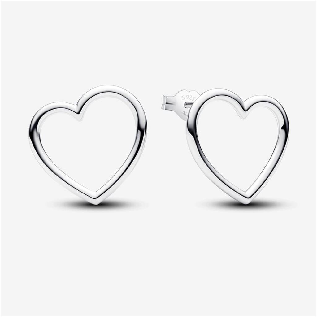 Pandora Moments Front-facing Heart Stud Earrings