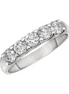 14K White Gold 2 CTW Lab Grown Diamond 5 Stone Ring