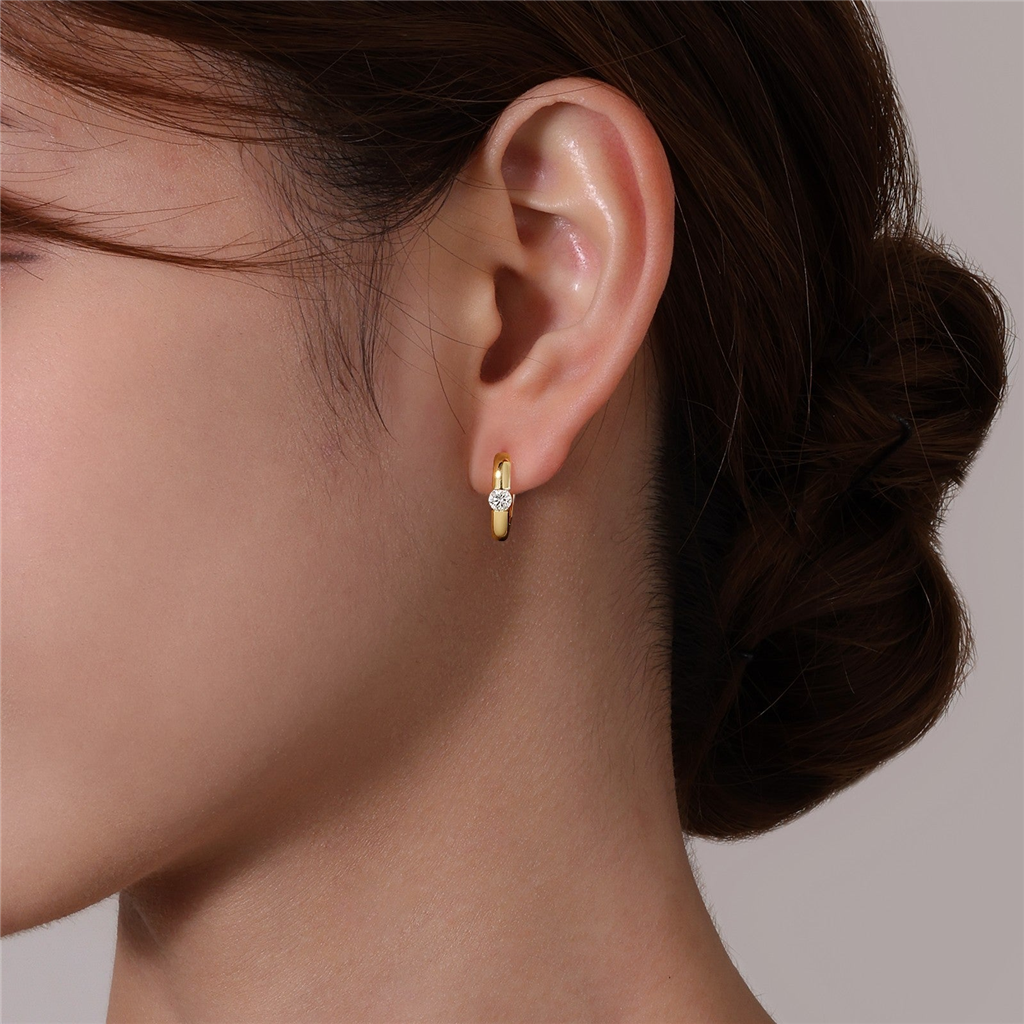 Lafonn High Polished Huggie Earrings