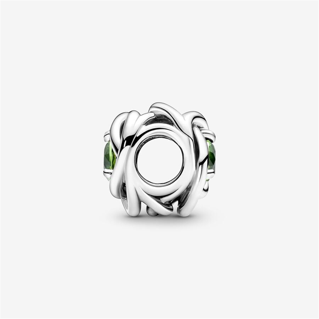 Pandora Moments August Spring Green Eternity Circle Charm