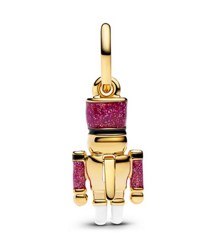 Pandora Moveable Nutcracker Gold-Plated Dangle Charm