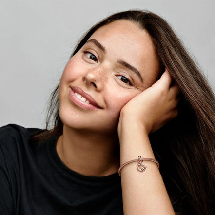 Pandora Moments Linked Sister Hearts Split Dangle Charm