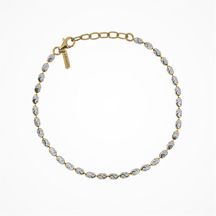 Desmos Two Tone Rice Bracelet 7.25"