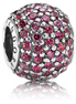 Red Pave Lights Charm