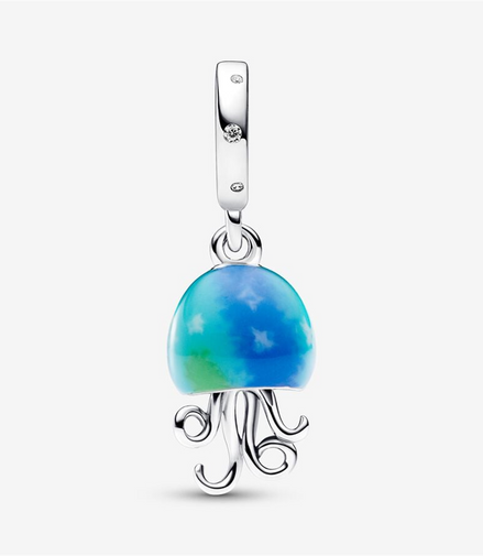 Pandora Moments Color-Changing Jellyfish Dangle Charm