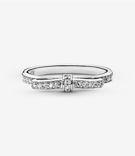 Pandora Timeless Sparkling Classic Bow Ring Size 8.5