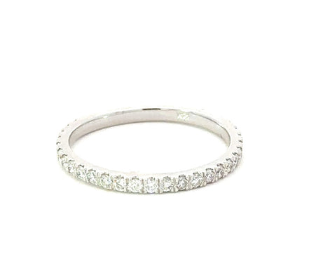 14K White Gold 0.44 CTTW Diamond Band