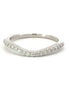 14K White Gold .25Ctw Diamond Curved Band