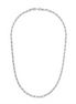 Desmos Ladies Rhodium Plated Paper Clip Necklace