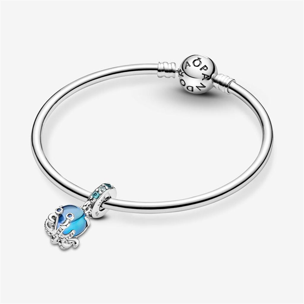 Pandora Moments Murano Glass Cute Octopus Dangle Charm