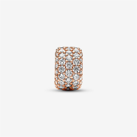 Pandora Moments Sparkling Pavé Triple-Row Charm