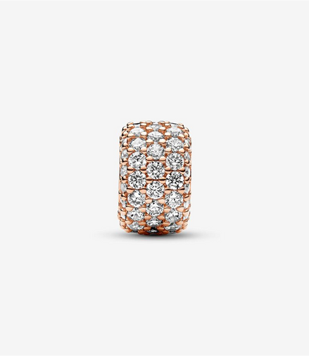 Pandora Moments Sparkling Pavé Triple-Row Charm