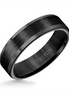 Roll Edge Satin Finish Classic Wedding Band Size 11.5