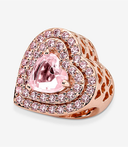 Pandora Timeless Sparkling Levelled Heart Charm