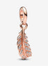 Pandora Moments Floating Curved Feather Dangle Charm