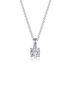 Lafonn 0.50 CTW Simulated Diamond 4 Prong Round Solitaire Necklace