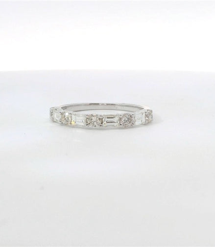 14K White Gold And 1.01 CTW Diamond Fashion Ring