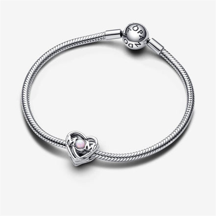 Pandora Moments Openwork "Mom Always Knows Best"  & Heart Charm