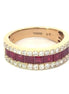14K Yellow Gold 0.65 CT Diamond And 2.05 CT Ruby Ring