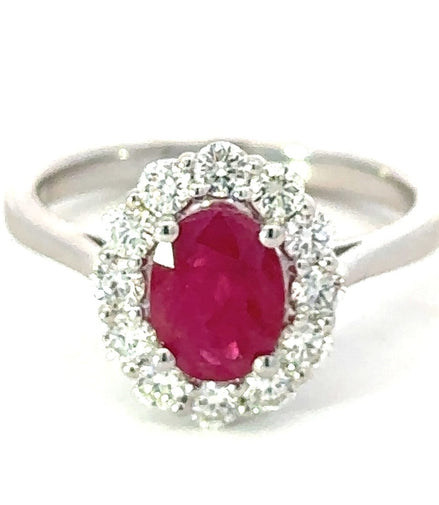Diamond And  Ruby Ring