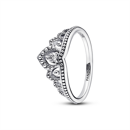 Pandora Timeless Regal Beaded Tiara Ring Size 6