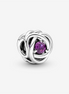 Pandora Moments February Purple Eternity Circle Charm