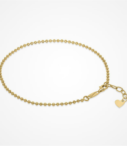Desmos 18K Gold Overlay Design Moon Anklet