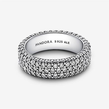 Pandora Timeless Pavé Triple-Row Ring Size 7.5