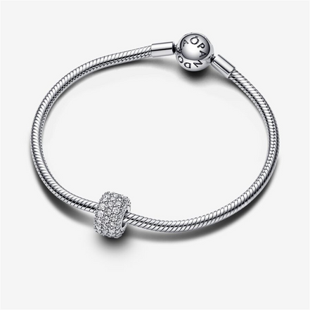 Pandora Timeless  Sparkling Pavé Triple-Row Charm
