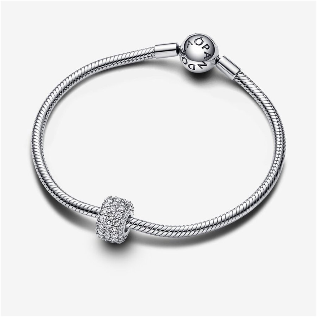Pandora Timeless  Sparkling Pavé Triple-Row Charm