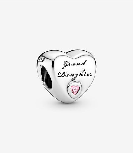 Pandora Moments Granddaughter Heart Charm