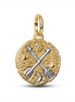 Pandora ME Crossing Arrows Gold-Plated Medallion Charm