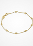 Desmos 18K Gold Plated Station Moon Bracelet 7.25"