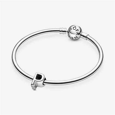 Pandora Moments Letter P Silver Charm
