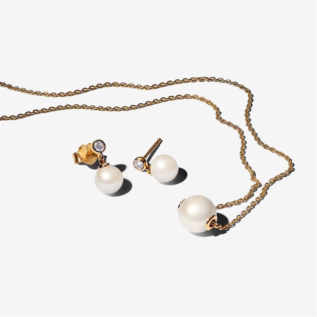 Pandora Timeless Treated Freshwater Cultured Pearl Collier Necklace