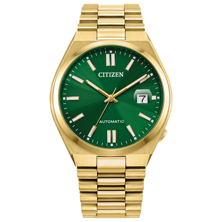 Citizen Tsuyosa Automatic Green Dial Yellow Gold-Tone Watch
