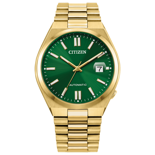 Citizen Tsuyosa Automatic Green Dial Yellow Gold-Tone Watch