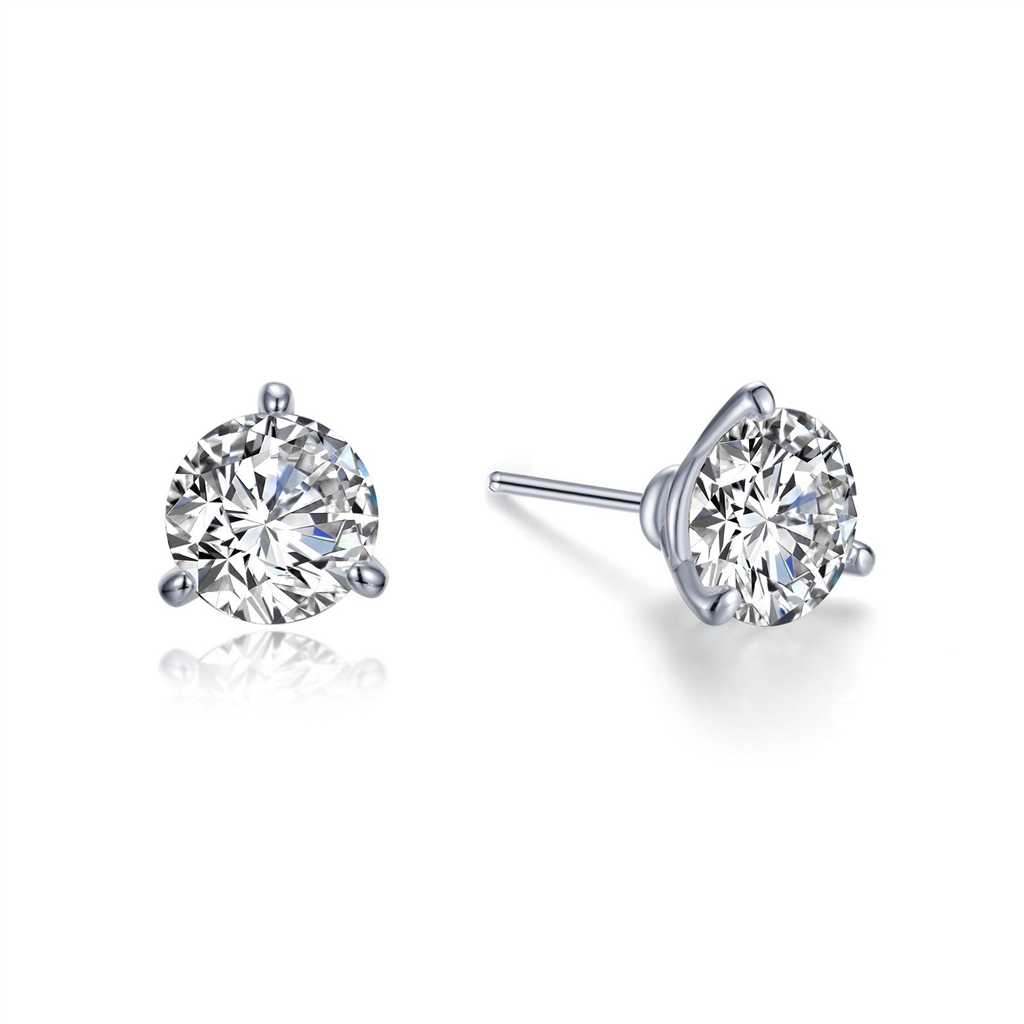 Lafonn 2.50 CTW Simulated Diamond Martini Shaped Solitaire Stud Earrings