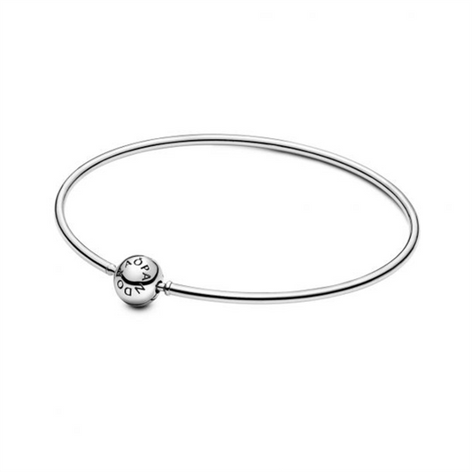 Pandora Me Silver Mini Bangle Charm Bracelet Size 18