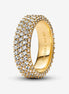 Pandora Timeless Pavé Triple-Row Ring Size 6