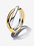 Pandora Essence Two-Tone Entwined Bands Ring Size 7.5