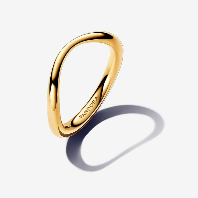 Pandora Essence Organically Shaped Band Ring Size 8.5