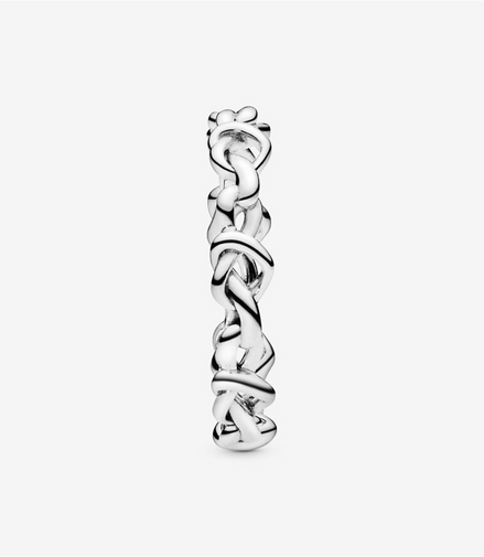 Pandora Moments Knotted Hearts Ring Size 6