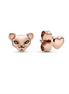 Pandora Rose Lioness And Heart Stud Earrings