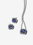 Pandora Sparkling Square Blue Halo Jewelry Gift Set